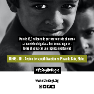 Campaña de la Fundación Elche Acoge por el día del refugiado