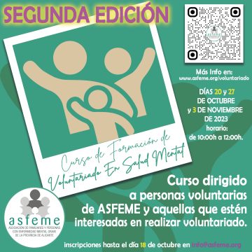 SEGUNDA EDICIÓN DEL CURSO DE VOLUNTARIADO DE ASFEME.