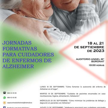 Jornadas formativas para cuidadores enfermos de alzheimer